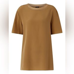 JOSEPH Silk Crepe de Soie Rubin Blouse